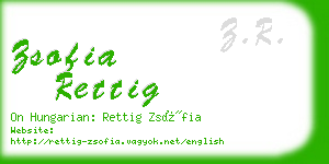 zsofia rettig business card